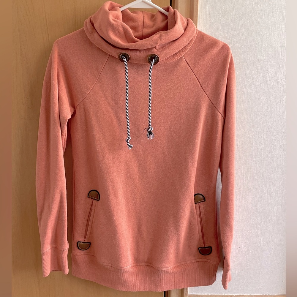 Maurices XS Coral Cowl Neck Sweater